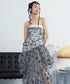 Layered Ruched Strapless Dress